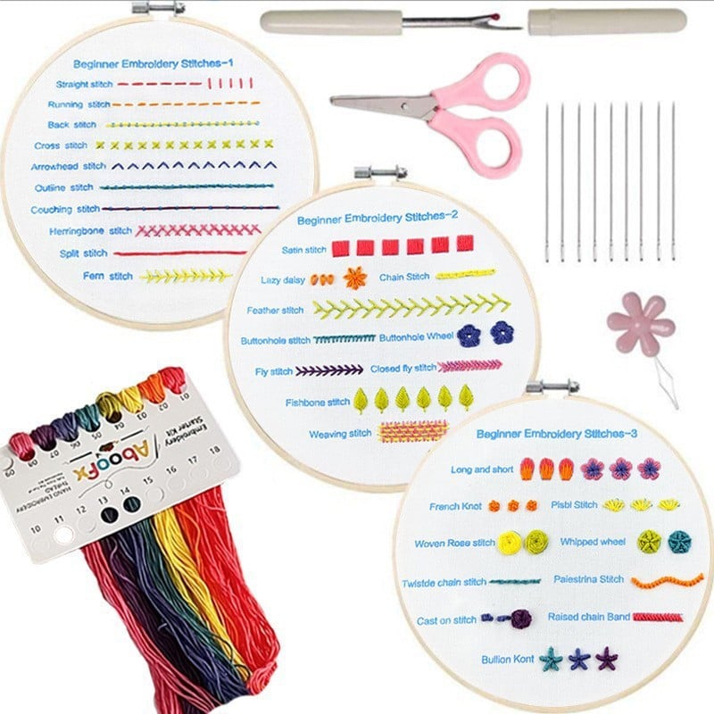 🔥LAST DAY 49% OFF-Embroidery Stitches Practice Kit (3 pcs) - Learning Stitches（3 pcs）