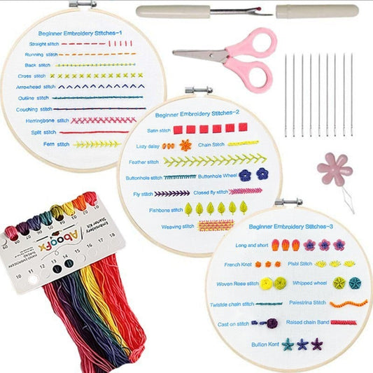 🔥LAST DAY 49% OFF-Embroidery Stitches Practice Kit (3 pcs) - Learning Stitches（3 pcs）